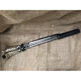 Туристичний набір шампурів "Пес" у шкіряному сагайдаку 6 предметів подарунок на ювілей