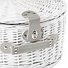 Кошик для пікніка "Релакс" на 2 особи, білий 40х30х20 см, фото 3