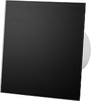 Вытяжной вентилятор AirRoxy dRim 100 BB PS glass Black mat шнуровой выключатель Черный матовый