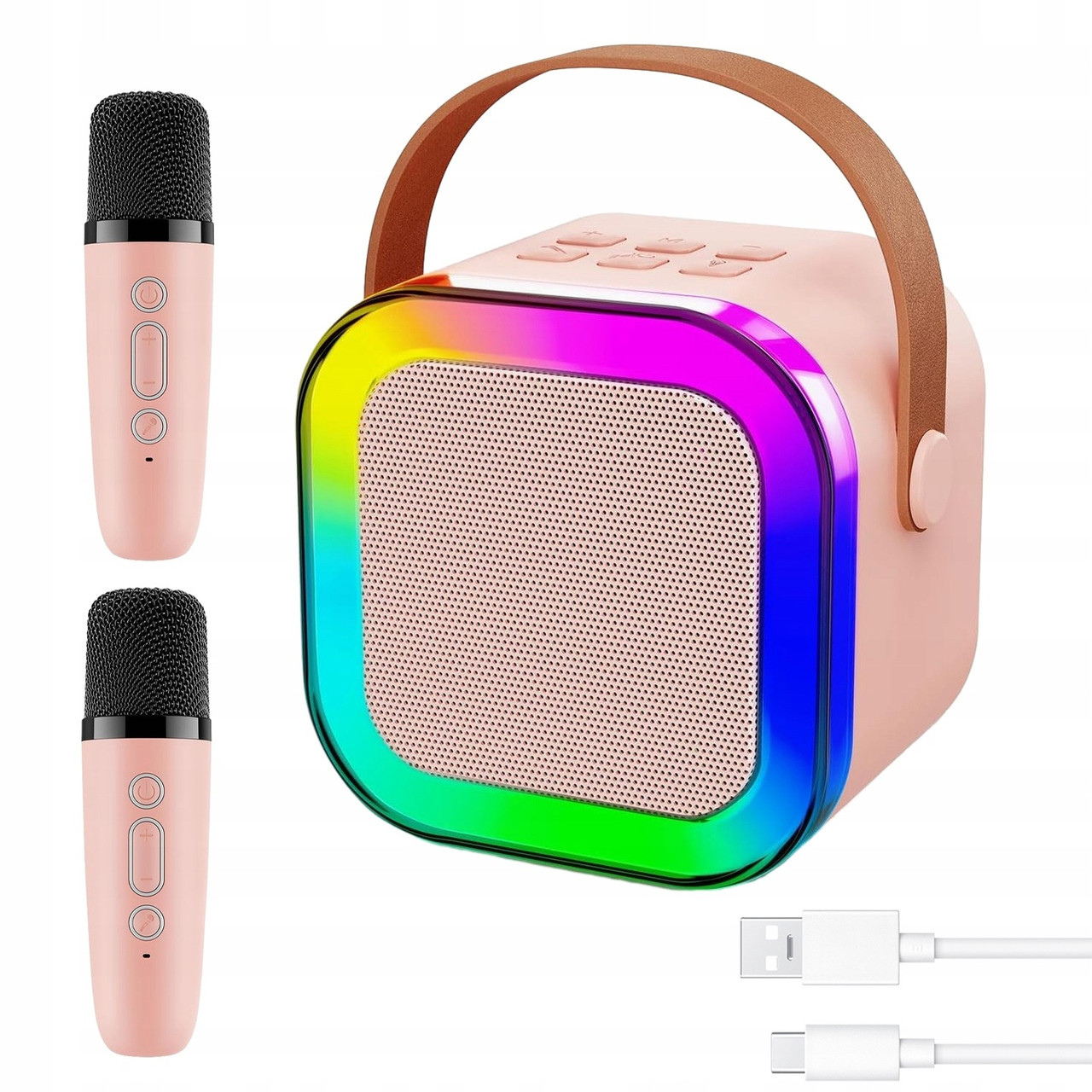 Портативна караоке система K12 Bluetooth колонка + два мікрофони — дитяча, фото 1