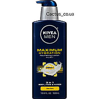 Лосьйон для тіла та обличчя NIVEA MEN Maximum Hydration 500ml.