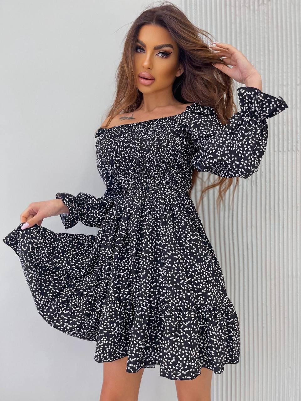 Сукня жіноча стильна із софту у кольорах (Норма), фото 1