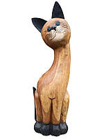 Статуэтка кошка деревянная высота 103 cм