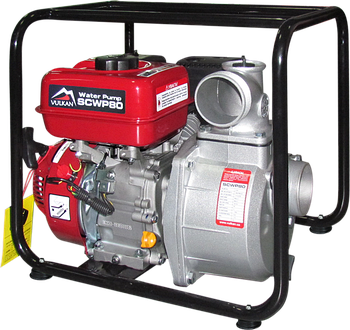 VULKAN Мотопомпа рукав 75мм, 55м3/год, підйом 30м, чиста вода, SCWP80