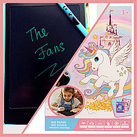 Дитячий ігровий планшет для малювання LCD екран Единорог 23*15 см