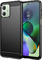 Гумовий чохол для Motorola Moto G54 чорний протиударний бампер