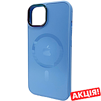 Чехол для смартфона AG Glass Sapphire MagSafe Logo for Apple iPhone 12/12 Pro Sierra Blue