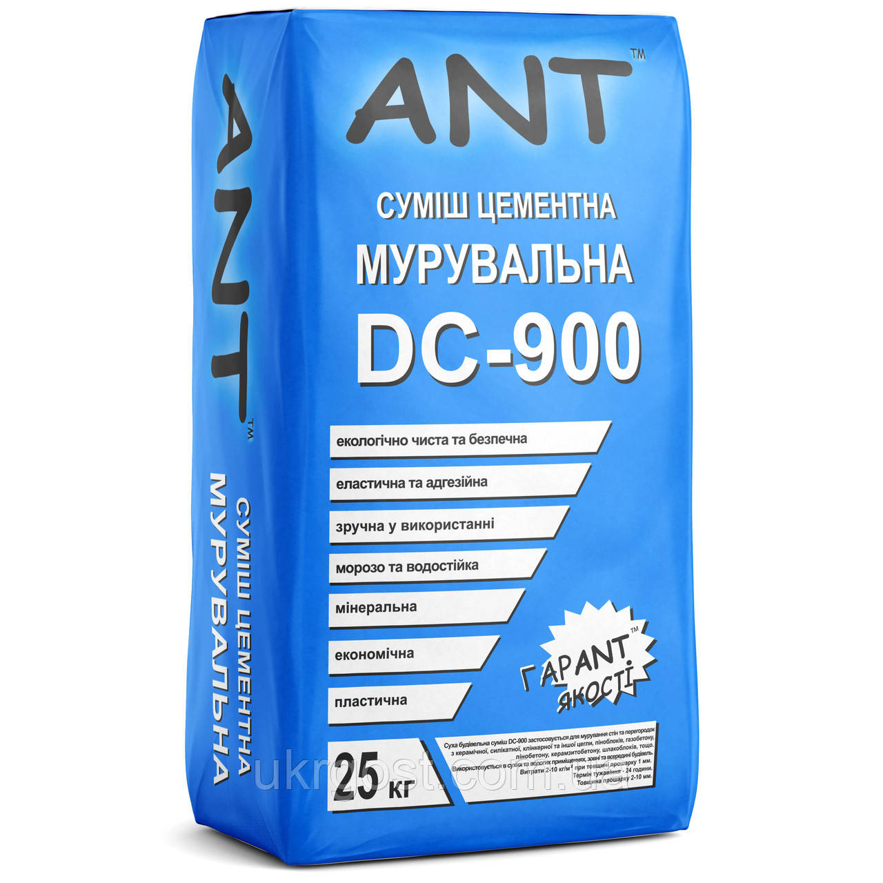 Суміш для мурування цементна ANT DC-900 25 кг