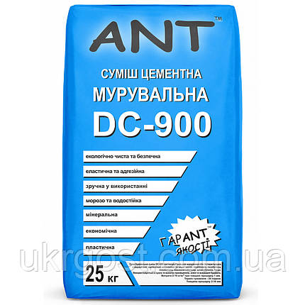 Суміш для мурування цементна ANT DC-900 25 кг, фото 2
