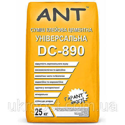 Суміш клейова універсальна ANT DC-890 25 кг, фото 3