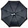 Оптом Чоловіча складна парасоля напівавтомат на 8 спиць з ручкою напівгак від TheBest, є антивітер, чорний, 710, фото 6