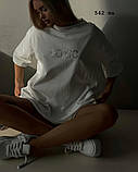 Футболка oversize принтована камінням 542 та, фото 6