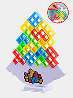 Настільна сімейна гра Балансир Tetra Tetris Tower Балансуюча башта 48 блоків