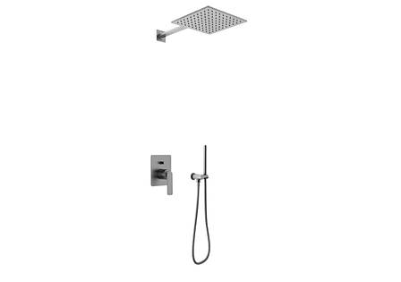 Душова система KOHLMAN EXPERIENCE 30 GRAPHITE + BOX прихованого монтажу, фото 1