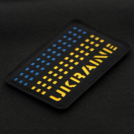 M-Tac нашивка Ukraine Laser Cut Ranger Black/Yellow/Blue, фото 2
