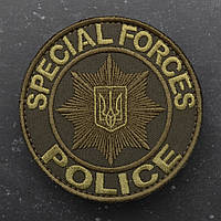 Шеврон НПУ Полиция Police Special Forces олива