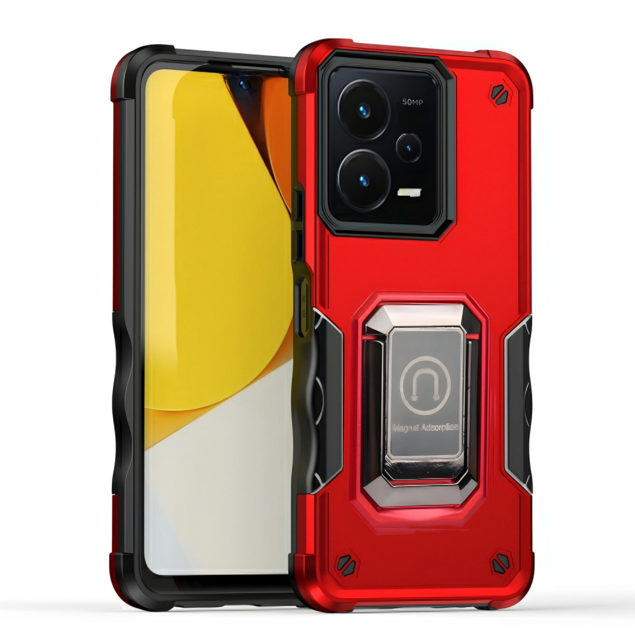 Протиударний чохол для Xiaomi Redmi Note 12 Pro 5g червоний з підставкою