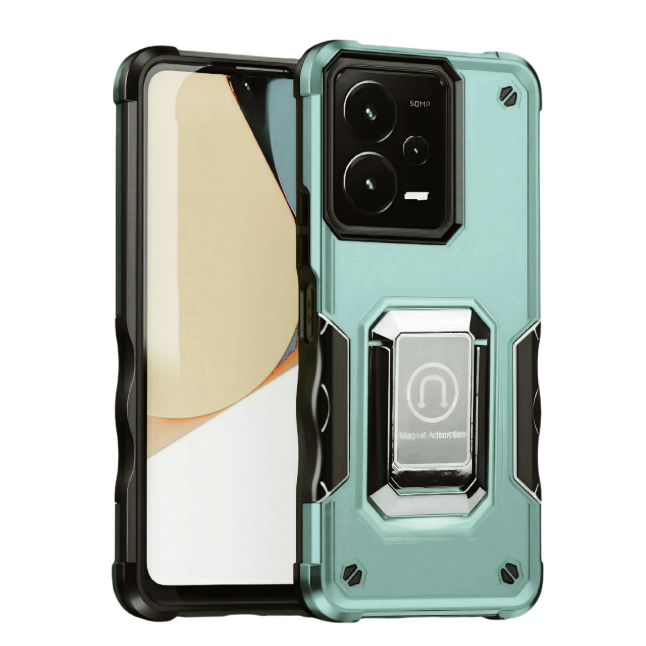 Протиударний чохол для Xiaomi Redmi Note 12 Pro 5g зелений з підставкою