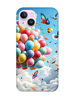 Чехол с защитой камеры на iPhone 14 :: Воздушные шарики (принт 365)