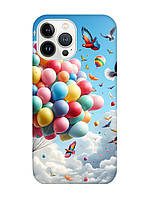 Чехол с защитой камеры на iPhone 14 Pro Max :: Воздушные шарики (принт 365)