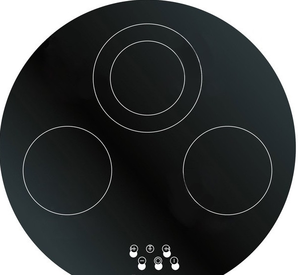 Скло на електричні варильні поверхні з чорної склокераміки Nippon Electric Glass, фото 1