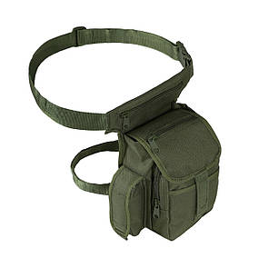 Тактична поясна сумка MIL-TEC Multi Pack/ Армійська сумка на стегно/ Військова чоловіча сумка на пояс Хакі