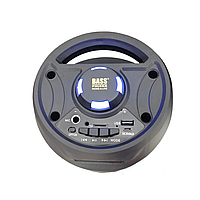 Блютуз колонка с радио Портативная Bluetooth-колонка с подсветкой Bass Polska BH 15944 Мощность 70 Вт
