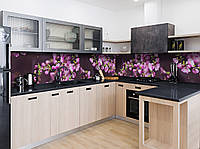 Наклейка виниловая кухонный фартук Zatarga Цветущие ветки 3Д 650х2500 мм AT, код: 5567135