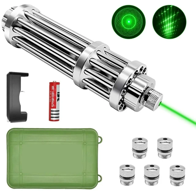 Потужна зелена лазерна указка/Laser B-017 GREEN 100mW 532nm 10000m акумулятор 18650