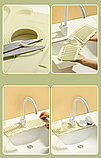 Килимок для мийки, килимок для змішувача, дренажний килимок, сушарка для посуду, зелений Код 00-0193, фото 8