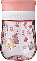 Mepal Mio — обучающая чашка с цветами и бабочками на 360° — герметичная чашка с 9 месяцев — можно мыть в посуд