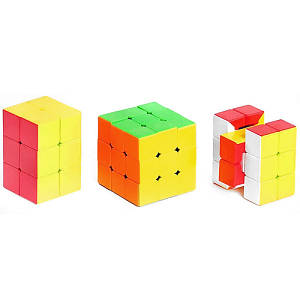 Головоломка Кубик Рубіка Bambi 7861 P з трьома кубиками різної форми (7861-RT)