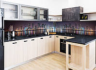 Кухонный фартук Zatarga Отражение 650 х 2500 мм Фиолетовый (Z180114 1) GR, код: 1833930
