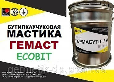 Мастика ГЕМАСТ Ecobit відро 5,0 кг бутилова ДСТУ Б.В.2.7-79-98