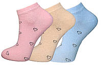 Носки женские короткие Житомир Xteam сердца (239) р.36-40 разные цвета