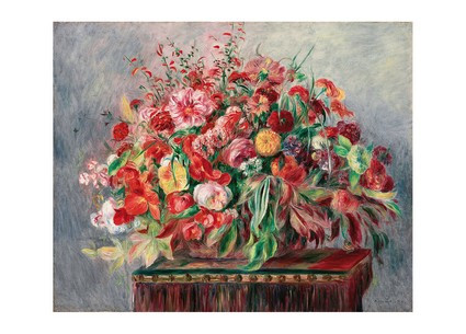 Листівка Pierre-Auguste Renoir — Basket of Flowers, 1890, фото 1