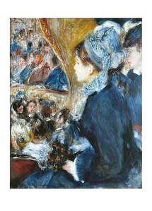Открытка Pierre-Auguste Renoir - At the Theatre (La Première Sortie), 1876-1877