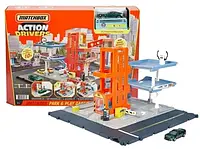 Matchbox Action Drivers Real Adventures Garage Set Hbl60 ігровий набір гараж + машинка.