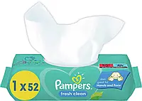 Детские влажные салфетки Pampers Fresh Clean 52 шт