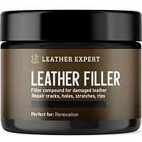 Шпаклівка-наповнювач для шкіри Leather Expert Leather Filler Black, 25 мл Чорний