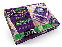 Набір для творчості "Шкатулка Embroidery Box: Violet Roses" Вівек
