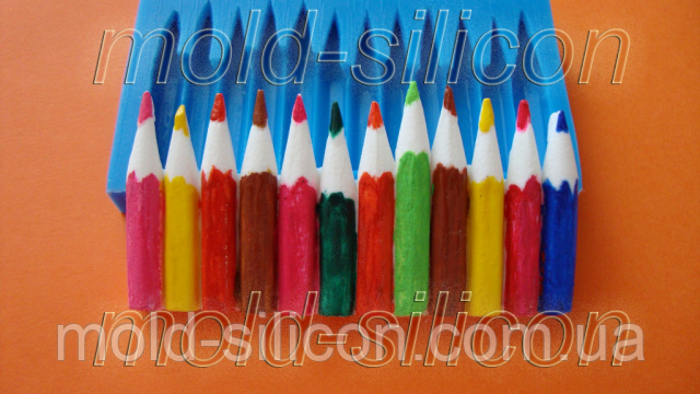 Силіконовий молд "Карандаші бордюр", фото 1