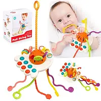 Montessori Sensory іграшка дитяча прорізувач Toy Popit Pulling Kinderplay Kp5723.