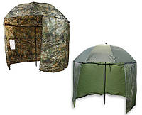 Зонт-палатка Carp Zoom Umbrella Shelter 250 cm (green, camou)