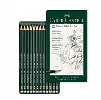 Олівці Faber-castell B H Hb 12 шт 9000 арт 12 уп метал 119065.