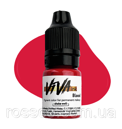 ПІГМЕНТ VIVA INK LIPS №9 BLOOD 4 МЛ, фото 1
