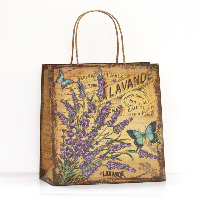 Пакет з крафту 21.5х22х11 см, № 180 Лаванда