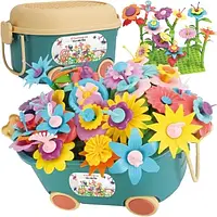 Конструктор квітковий в коробці Flowers Garden Construction Gardening Fun Box 139 елементів.