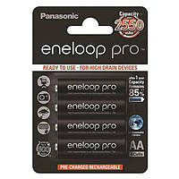 Акумулятори Panasonic eneloop pro AA 2550 mAh, AAA 950 mAh