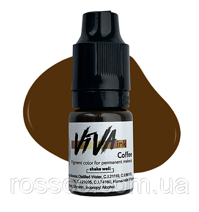 ПІГМЕНТ VIVA INK EYEBROWS №4 COFFEE 4 мл, фото 1